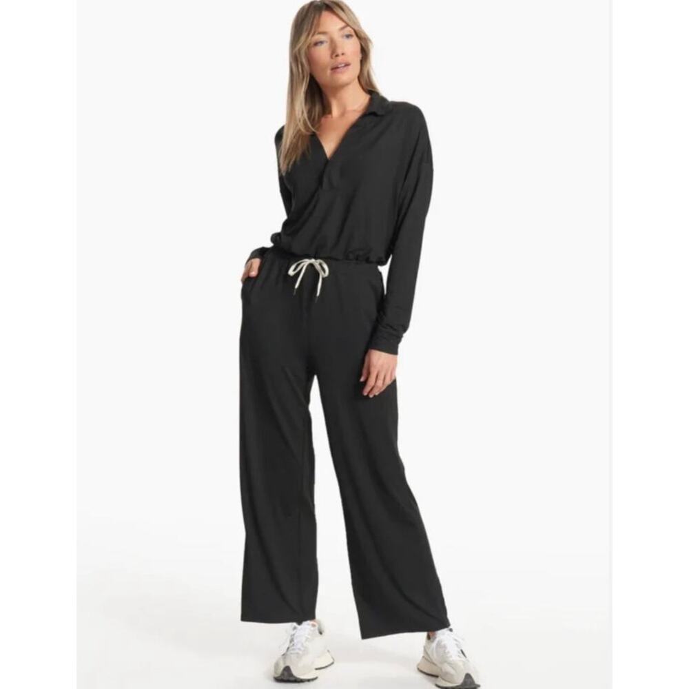 Vuori Lux Intentions Jumpsuit Black Women's Size Medium
